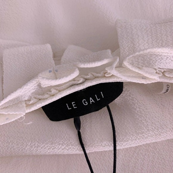 **3-for-$30** Le Gali Hillary Blouse Ivory Tie Neck  XXL - Picture 6 of 11